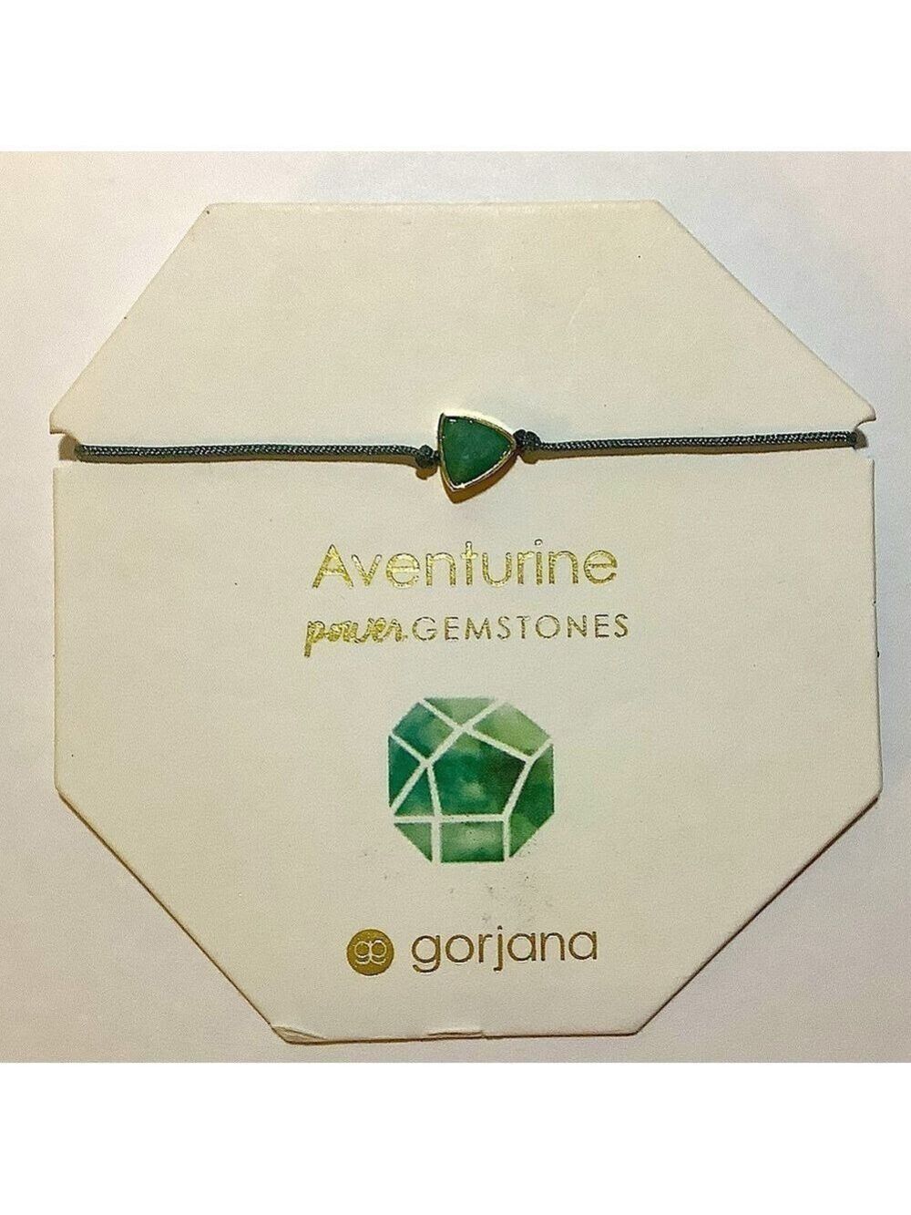 Gorjana Power Gemstone Adventurine Good Luck Bracelet New